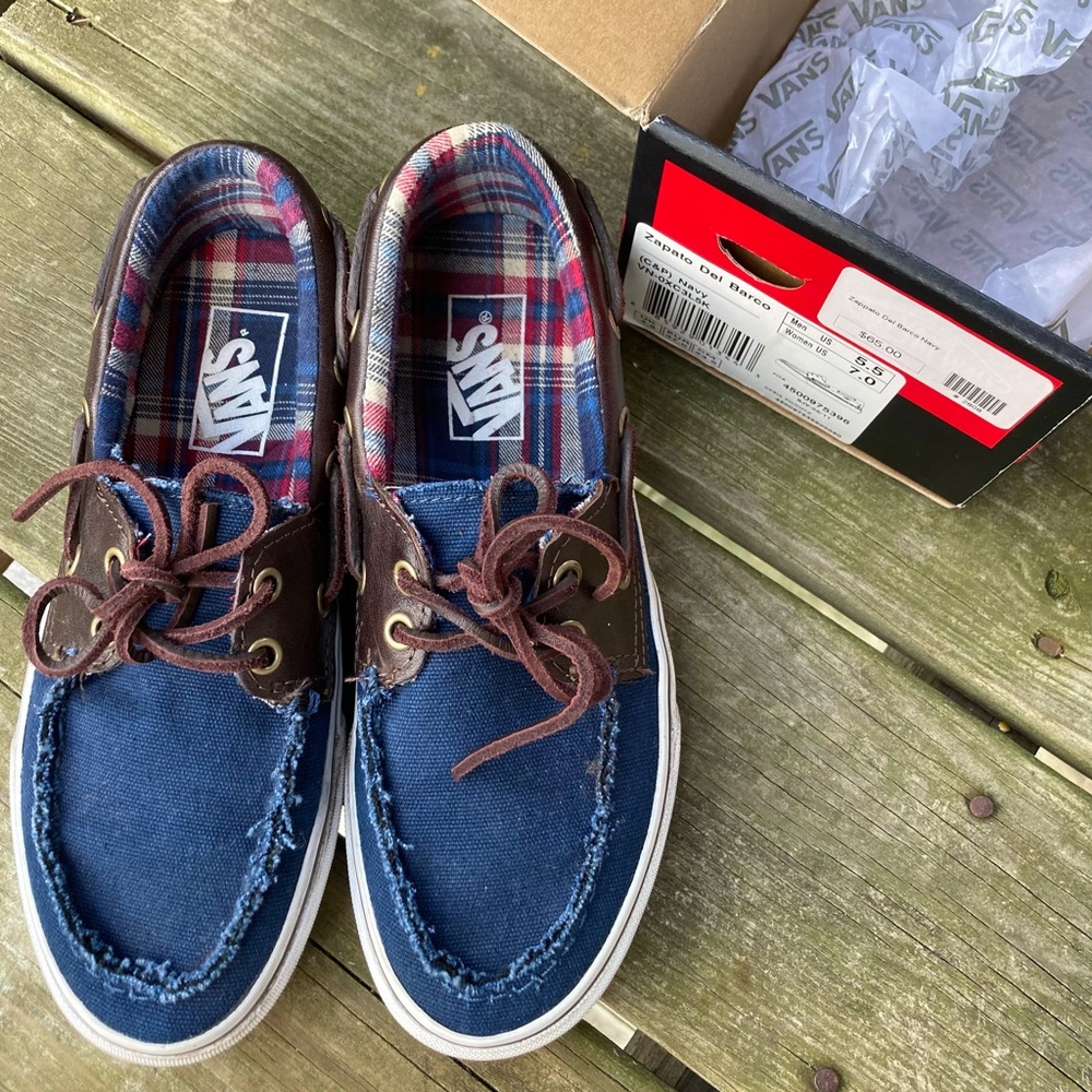 Rare Vans Zapato “Flannel Pack” Loafers